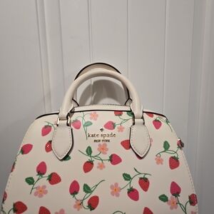 Kate Spade Cream Strawberry Print Women's Bag